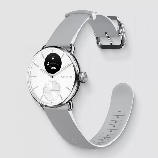 Withings ScanWatch 2 1,6 cm [0.63] OLED 38 mm Ibrido Acciaio inox (Withings ScanWatch 2)