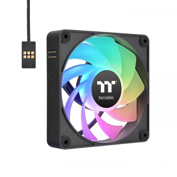 Thermaltake CL-F193-PL14SW-A sistema di raffreddamento per computer Case per computer Ventilatore 14 cm Nero 3 pz (Thermaltake CT140 EX Reverse ARGB Sync)