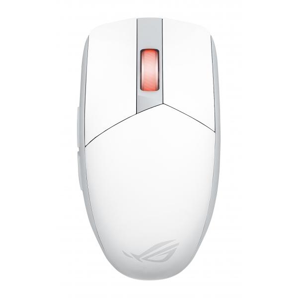 ASUS ROG Strix Impact III Wireless mouse Gaming Ambidestro RF senza fili + Bluetooth Ottico 36000 DPI (ASUS ROG Strix Impact III Wireless Gaming Mouse, White)