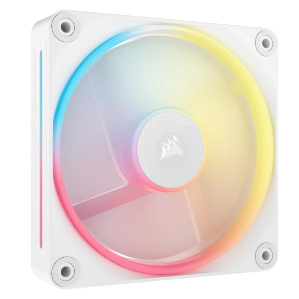 Corsair iCUE LINK LX120-R RGB Case per computer Ventilatore 12 cm Bianco 1 pz (CORSAIR LX120-R RGB 120MM WHT FAN 1PK)