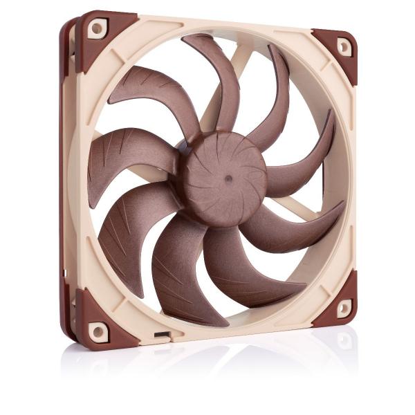 Noctua NF-A14X25 G2 LS-PWM sistema di raffreddamento per computer Case per computer Raffreddatore d'aria 14 cm Beige, Marrone 1 pz (Noctua NF-A14X25 G2 LS-PWM - indsats m)