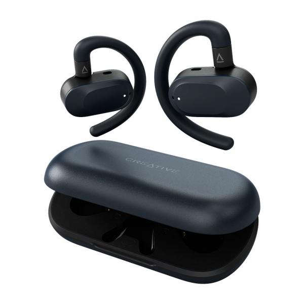 Creative Labs Outlier Go Auricolare Wireless A clip Chiamate/Musica/Sport/Tutti i giorni USB tipo-C Bluetooth Blu (OUTLIER GO - OPEN EAR HEADPHONES)