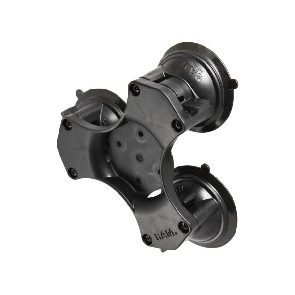 RAM Mounts RAP-365-224-1BU kit di fissaggio Nero Composito (RAM TRIPLE SUCTION CUP BASE - W/O BALL - Warranty: 1188M)