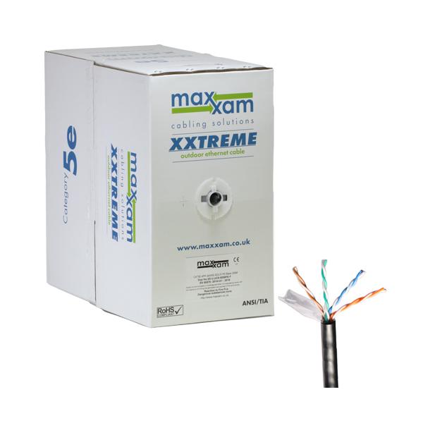 Cablenet XX5E0005 cavo di rete Nero 305 m Cat5e F/UTP [FTP] (CNL C5e Bk FUTP XXt 24AWG Sld 305m)