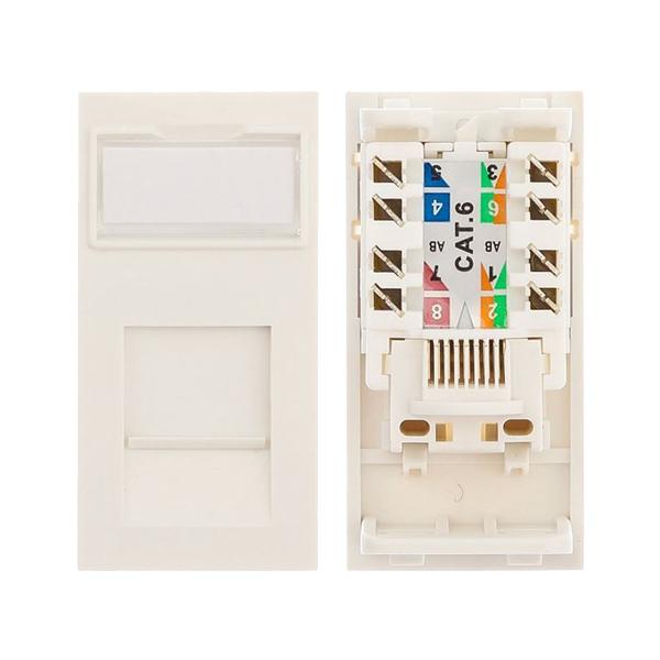 Cablenet CNL 24PK 25x50mm C6 UTP MODULE Wh cavo di rete (CNL 24PK 25x50mm C6 UTP MODULE Wh)