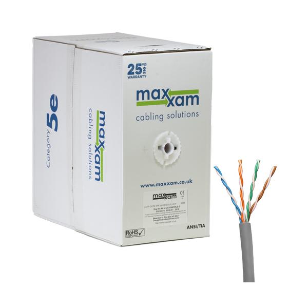 Cablenet XX5E0001PVC cavo di rete Grigio 305 m Cat5e U/UTP [UTP] (CNL C5e Gy UTP PVC 24AWG Sld Eca 305m)