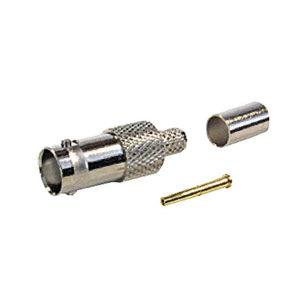 Cablenet BNC8-59 cavo di collegamento BNC Metallico (100PK BNC CRIMP RG59 TURNED)