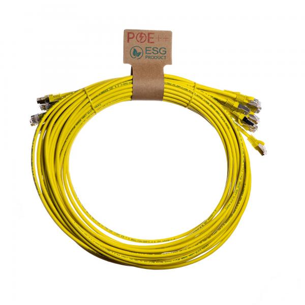 Cablenet CNL 10PK 3M C6a Yw SFTP Ls 26AWG SB cavo di rete Giallo Cat6a S/FTP [S-STP] (CNL 10PK 3M C6a Yw SFTP Ls 26AWG SB)