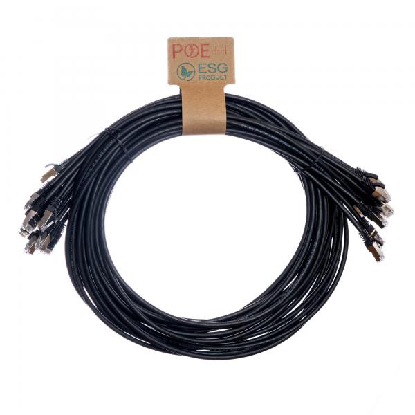 Cablenet CNL 10PK 3M C6a Bk SFTP Ls 26AWG SB cavo di rete Nero Cat6a S/FTP [S-STP] (CNL 10PK 3M C6a Bk SFTP Ls 26AWG SB)