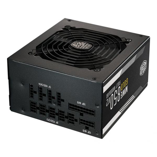 Cooler Master MWE Gold 850 V2 ATX 3.1 alimentatore per computer 850 W 24-pin ATX Nero (Netzteil ATX 3.1 Coolermaster 850W 80+ Gold 1 Multi 24/7 Retail, Full Modular)
