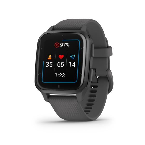 Garmin Venu Sq 2, Smartwatch, Display 1,4 AMOLED, GPS, Cardio, SpO2, 25+ App Sport & Fitness, Workout, Coach, Pay, Autonomia fino a 11 giorni [Slate & Shadow Gray] (Garmin VENUÂ® SQ 2 Dunkelgrau / Sc