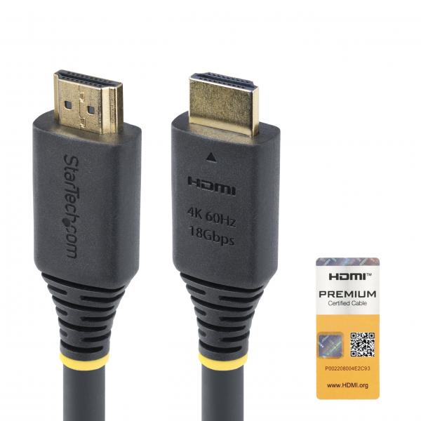 StarTech.com Cavo HDMI attivo ad alta velocità da 10m, 4K 60Hz/1440p 144Hz, HDR10/HDCP 2.2/ARC, 18Gbps, cavo UHD HDMI 2.0 per TV/Monitor/Display, rivestimento in TPE (ACTIVE HIGH SPEED HDMI CABLE - 1