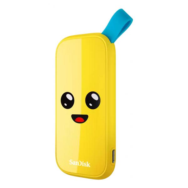 SanDisk SDSSDE30-2T00-G25F unità esterna a stato solido 2 TB USB tipo-C 3.2 Gen 2 [3.1 Gen 2] Giallo (SanDisk Fortnite - 2 TB - Ekstern SSD)