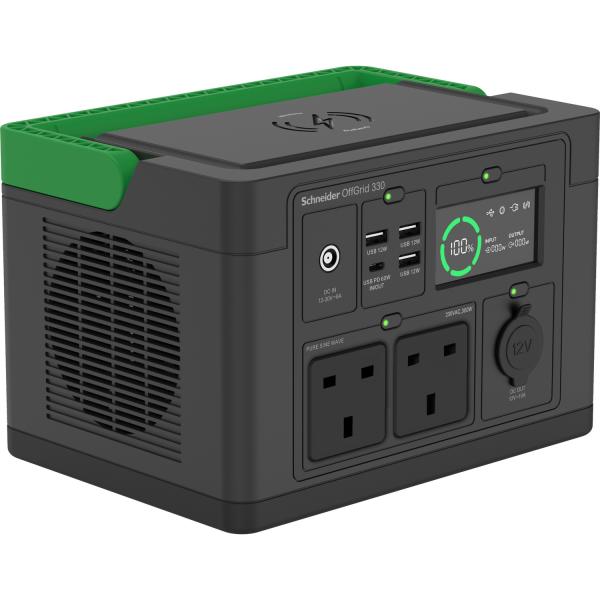 APC PPS330-UK stazione di alimentazione portatile Ioni di Litio 3,3 kg (SCHNEIDER OFFGRID PORTABLE PWR - STATION 330 332WH LI-ION 2 UK SW)
