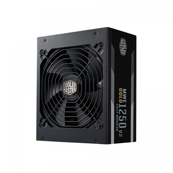 Cooler Master MWE Gold 1250 V2 ATX 3.1 alimentatore per computer 1250 W 24-pin ATX Nero (Netzteil ATX 3.1 Coolermaster MWE Gold 1250W V2 24/7 Retail)