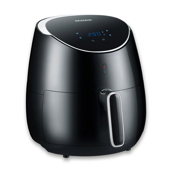 Severin FR 2445 friggitrice Singolo 5 L Indipendente 2000 W Friggitrice ad aria calda Nero, Metallico, Argento (Severin FR 2445 frituregryde Enkelt 5)