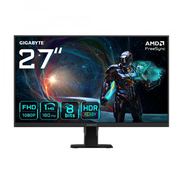 GIGABYTE GS27FA Monitor da gioco 27 FHD - 1920 x 1080, 180Hz, 1ms, 300 cd/m², FreeSync, HDR Ready, HDMI 2.0, Displayport 1.4 (GIGABYTE 27 IPS MONITOR GS27FA)