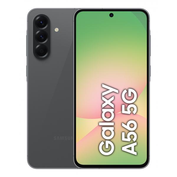 Samsung Galaxy A56 5G, Smartphone con Funzioni intelligenti, Display Super AMOLED 6.7”, 8GB RAM, 256GB, Camera 50MP, Batteria 5.000 mAh, IP67, Awesome Graphite (Galaxy A56 17 Cm [6.7] Dual - Sim Andr