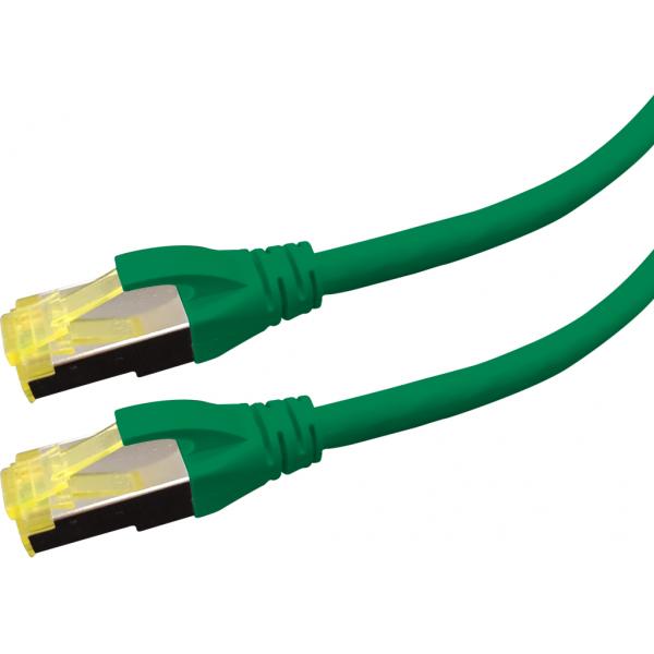 PATCH CABLE CAT6A S/FTP - PREMIUM LSOH - 15M GREEN - Warranty: 24M