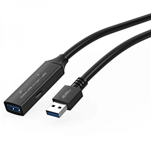 Microconnect USB3.0AAF20A cavo USB USB 3.2 Gen 1 [3.1 Gen 1] 20 m USB A Nero (Premium Active USB 3.2 Gen 1 - Extension repeater Cable, 20m - Warranty: 300M)
