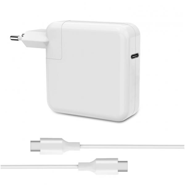 CoreParts MBXAP-AC0041 non classificato (USB-C Charger for Apple - Macbook 87W 5V 2.4A-20V4.35A - Plug:USB-C Female, Color: White, Type-C Charger - Warranty: 18M)