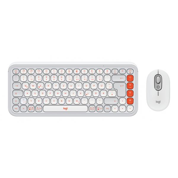 Logitech POP ICON COMBO (POP ICON COMBO - OFF WHITE - DEU - CENTRAL-419) - Versione Tedesca