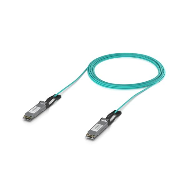 Ubiquiti UACC-AOC-QSFP28-10M cavo InfiniBand e in fibra ottica Colore acqua (Long-range QSFP28 direct - attach cable with a 100 Gbps - max data rate. 10M - Warranty: 24M)