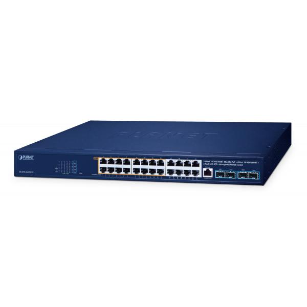 PLANET GS-4210-16UP8T4X switch di rete Gestito L2/L4 Gigabit Ethernet [10/100/1000] (IPv6/IPv4, 16-Port - 10/100/1000T 95W 802.3bt PoE - + 8-Port 10/100/1000T + 4-Port 10G SFP+ Managed Switch - Warra