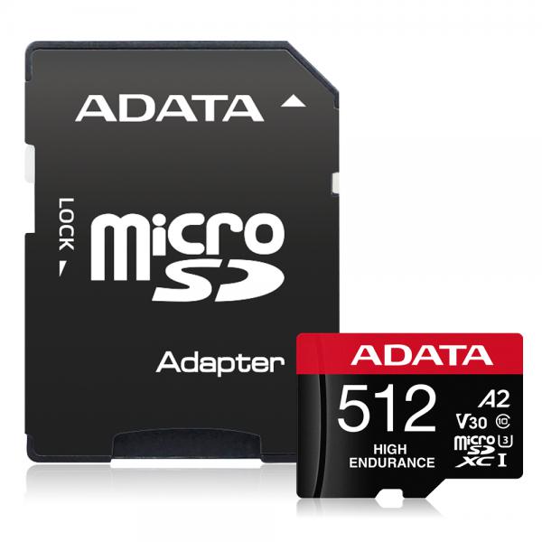 ADATA High Endurance 512 GB MicroSDXC UHS-I Classe 10 (High Endurance 512 GB - MicroSDXC UHS-I Class 10 - Warranty: 36M)