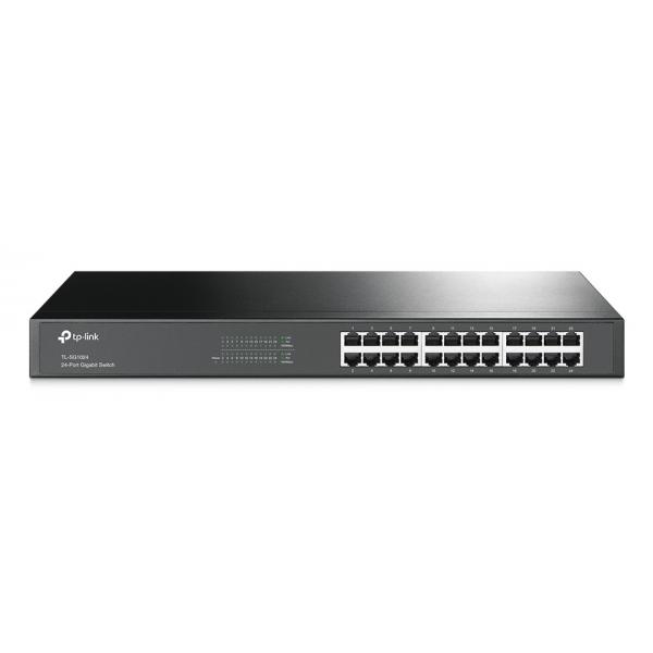 TP-Link TL-SG1024 switch di rete Non gestito L2 Gigabit Ethernet [10/100/1000] Nero (TP-LINK Switch TL-SG1024 24xGBit Unmanaged 19)