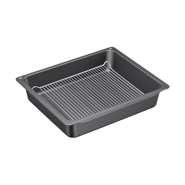 Bosch HEZ633070 accessorio e componente per forno Nero, Argento Acciaio (Bosch HEZ633070 - bakke til ovnbagning)