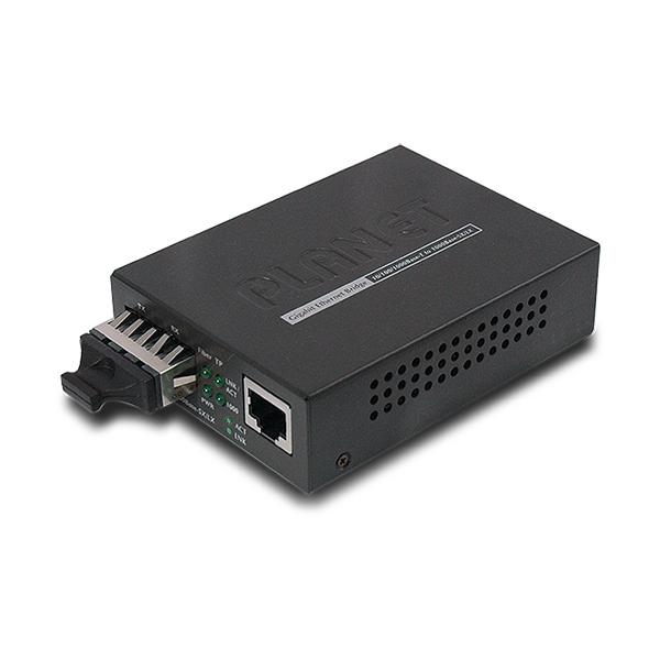 PLANET GT802UK convertitore multimediale di rete 1000 Mbit/s 850 nm Nero (MCon Gb SC MM)