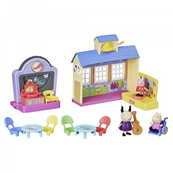 Peppa Pig - La Scuola di , playset con frasi e suoni, per bambini di età prescolare dai 3 anni in su (Peppa Pig F21665E00)