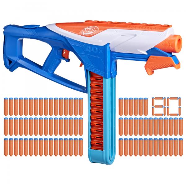 Nerf N Series N-Series, Infinite, blaster con 80 dardi N1, catena da battaglia da 40 dardi, giocattoli per bambini e bambine dagli 8 anni in su (NER N SERIES INFINITE)