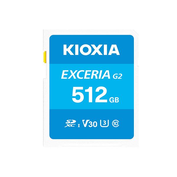 Kioxia LNEX2L512GG4 memoria flash 512 GB SDXC UHS-I Classe 10 (Kioxia Exceria G2 SD Card 512GB)