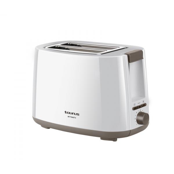 Taurus Mytoast II 7 2 fetta/e 750 W Bianco (TAURUS Toaster Two Slot 750W White)