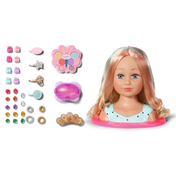 BABY born Sister Styling Head Princess Doll make-up & hair styling set (ZAPF Creation BABY born Sister Styling)