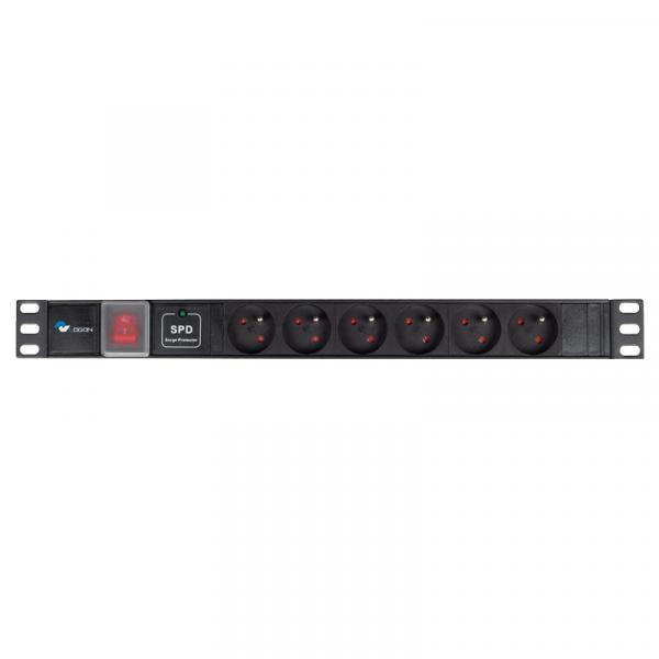 Lanview TUPS047 non classificato (POWER STRIP 19 - 6 WAYS - 1U - - WITH SWITCH & SURGE PROTECT - Warranty: 24M)