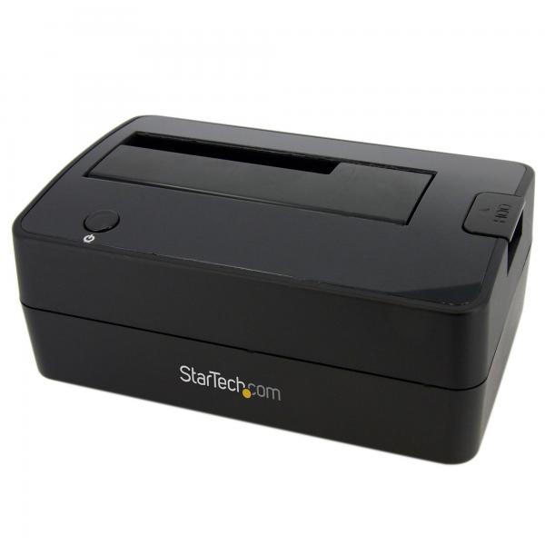 StarTech.com Docking Station per Hard Disk a Singolo Slot - Dock USB 3.0 [5 Gbps] per Hard Drive HDD/SSD SATA I/II/III da 2,5/3,5 Esterni - Dock Station per Disco Rigido con Carica dall'Alto (SUPERSP