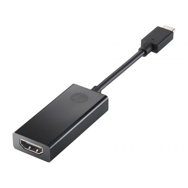 HP USB-C to HDMI Adapter adattatore grafico USB Nero (External videoadapter - **New Retail** - USB Type-C - HDMI - Warranty: 12M)