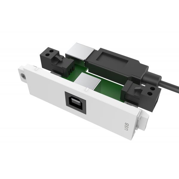 Vision TC3 USBB+ USB Bianco presa energia (VISION TechConnect 3 USB-b module with)