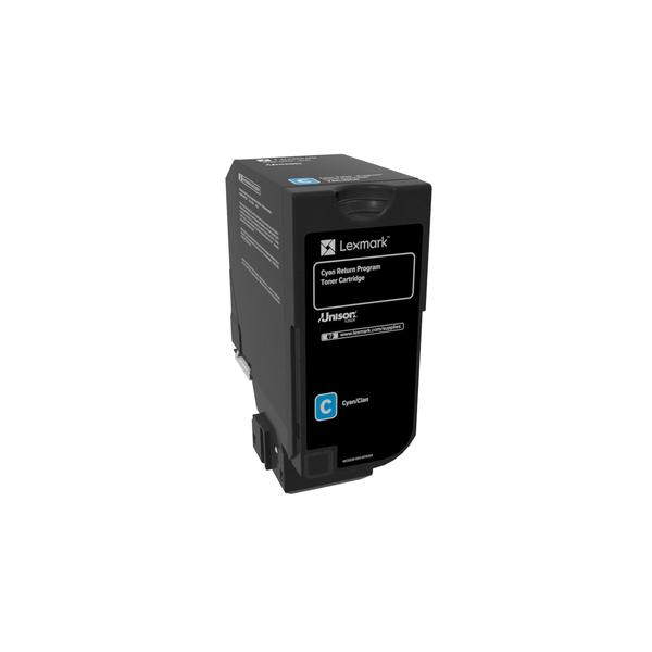 Lexmark 74C20C0 cartuccia toner 1 pz Originale Ciano (RETURN-TONER CARTRIDGE CYAN - 3K PAGES F. CS720/CS725/CX725)