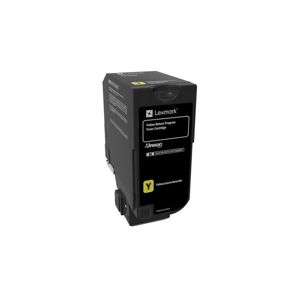 Lexmark 74C20Y0 cartuccia toner 1 pz Originale Giallo (RETURN-TONER CARTRIDGE YELLOW - 3K PAGES CS720 / CS725)