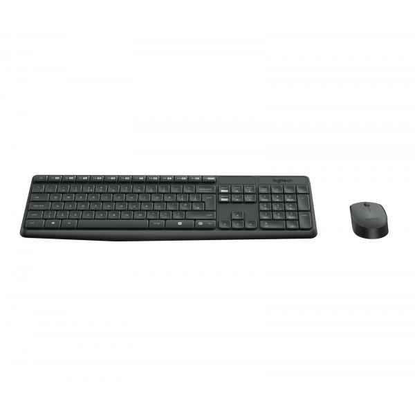Logitech MK235 (MK235 WIRELESS KEYBOARD / MOUSE - GREY-FRA-2.4GHZ-CENTRAL) - Versione UK