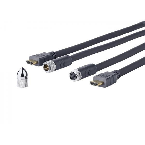 Vivolink PROHDMICW15 cavo HDMI 15 m Nero (PRO HDMI CROSS WALL CABLE - . - Warranty: 1188M)