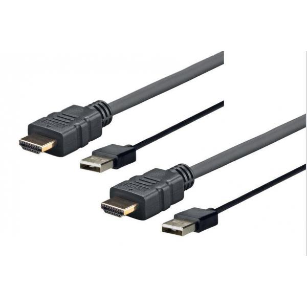 Vivolink PROHDMIUSB5 cavo e adattatore video 5 m HDMI tipo A [Standard] Nero (PRO HDMI AND USB 2.0 - . - Warranty: 1188M)