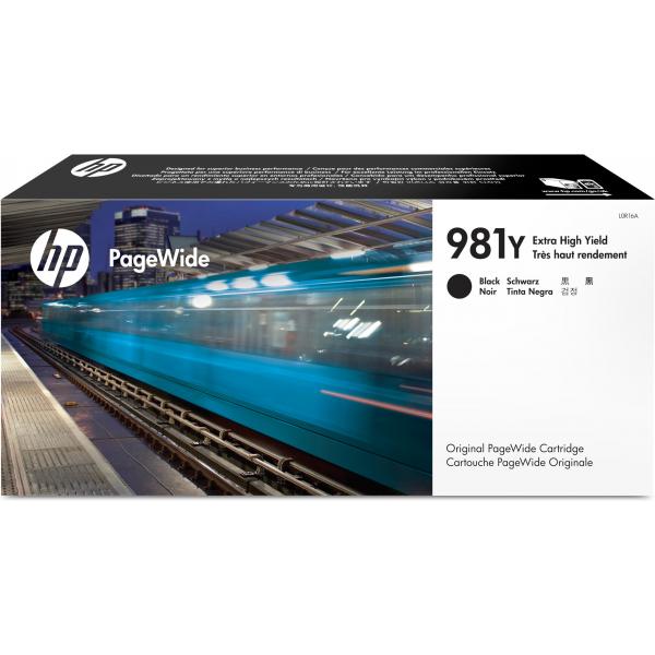 HP Cartuccia nero originale ad altissima capacità PageWide 981Y (HP 981Y BLACK INK CARTRIDGE EXTRA HIGH YIELD)