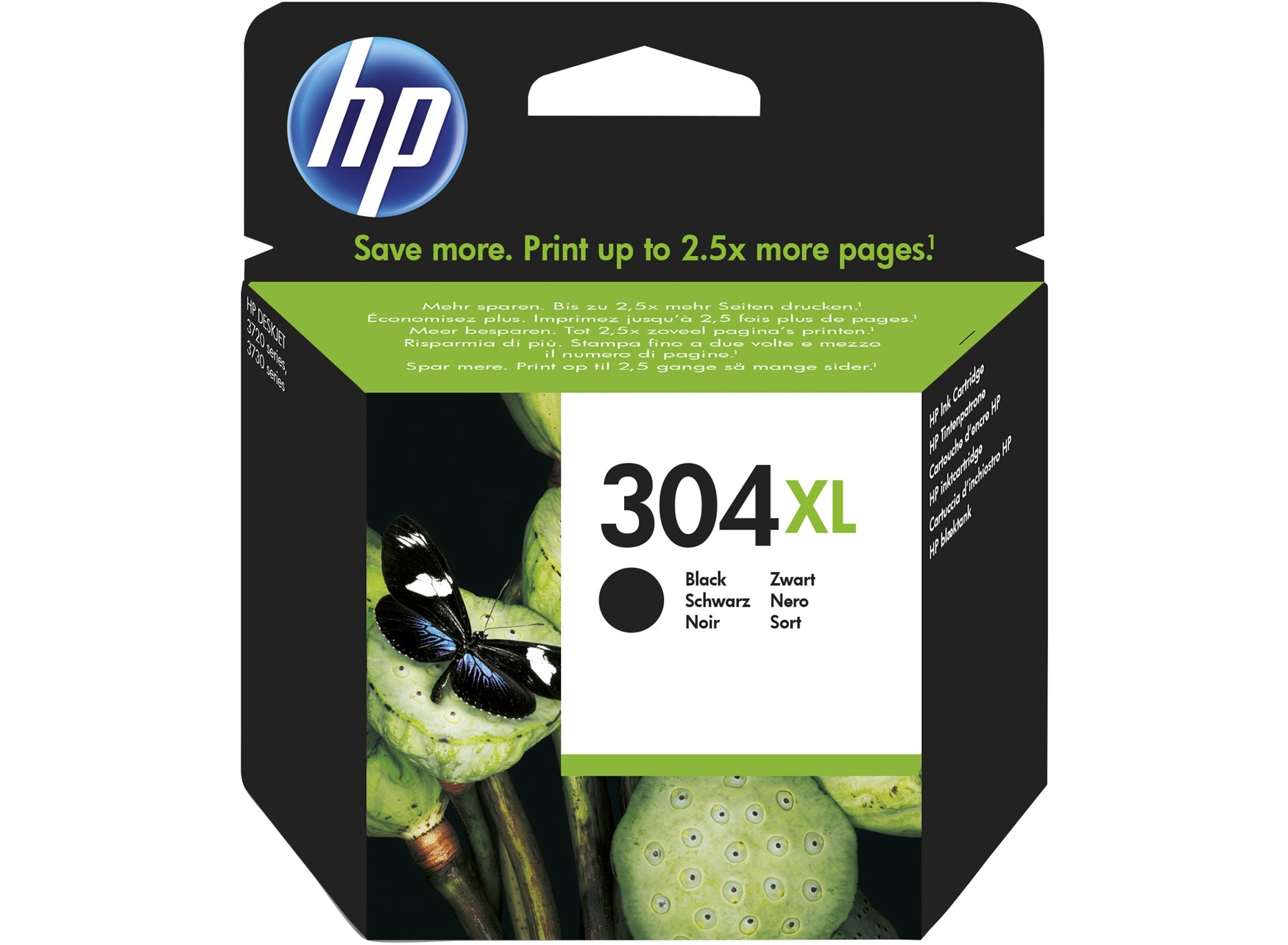 HP Cartuccia inchiostro originale nero 304XL (HP 304XL - H?jtydende - sort - origina)