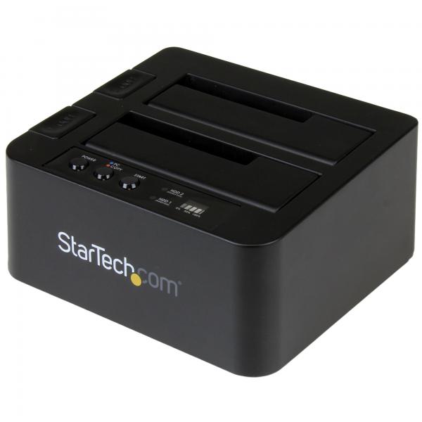 StarTech.com Dock Duplicatore autonomo USB 3.1 [10Gbps] per SATA SSD/HDD da 2,5 & 3,5 - Duplicatore fast-speed 28GB/min (USB 3.1 [10GBPS] STANDALONE DUP - SSD/HDD DRIVES - WITH FAST-SPEED)