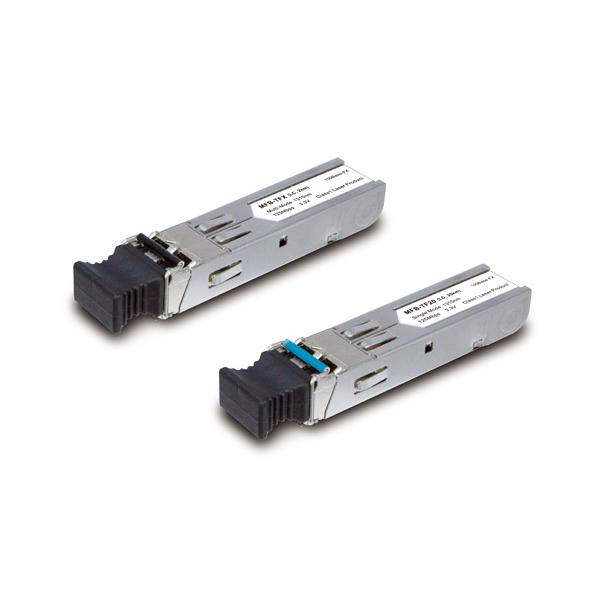 PLANET MFB-TFB20 modulo del ricetrasmettitore di rete Fibra ottica 100 Mbit/s SFP 1550 nm (WDM Tx-1550, 20KM, 100Mbps - SFP fiber transceiver [-40 - to 75C] - Warranty: 60M)